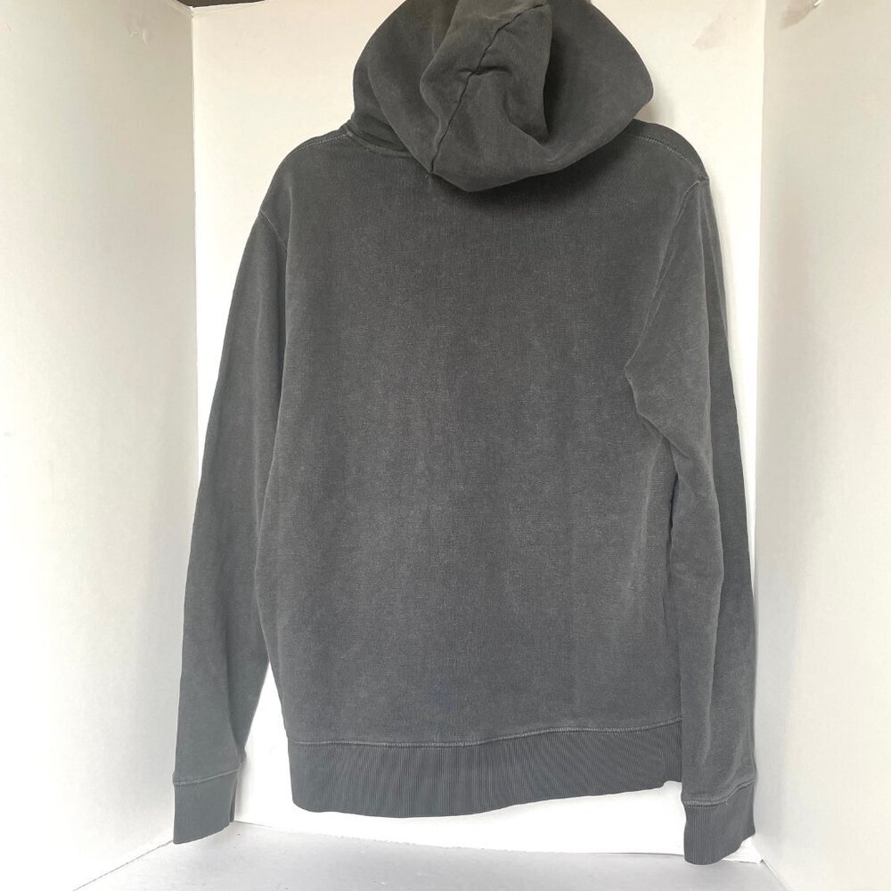 Outerknown OK Wordmark Gray Organic Snap Hoodie M - Picture 5 of 8